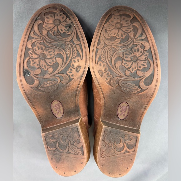 Sofft Aisley Western Booties Size 7 Color Cafe - Picture 9 of 13